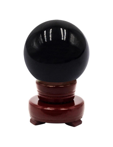 Bola de Cristal Feng Shui 60MM Negra para Decoración
