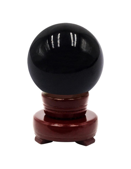 Bola de Cristal Feng Shui 60MM Negra para Decoración