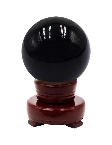 Bola de Cristal Feng Shui 60MM Negra para Decoración