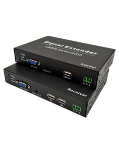Extensor KVM VGA Torileaf 120m 1080P 2 USB Plug and Play