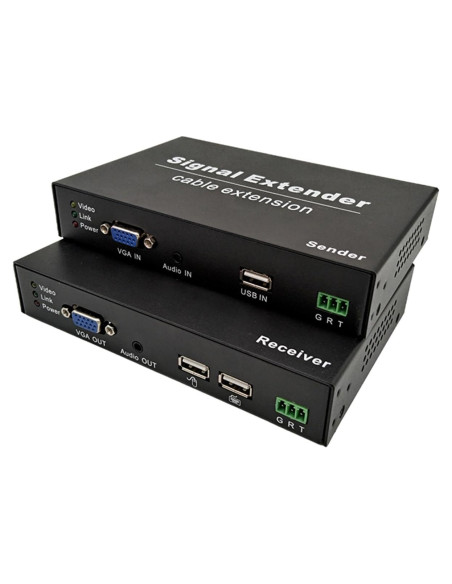 Extensor KVM VGA Torileaf 120m 1080P 2 USB Plug and Play