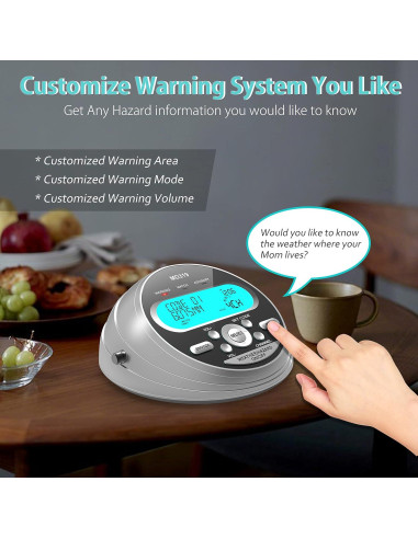 Radio de Alerta Meteorológica NOAA BGUS-319 con S.A.M.E.