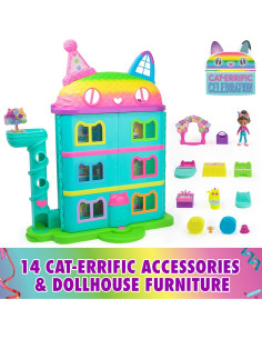 Casa de Muñecas Gabby 60 cm con Accesorios y Figuras 2
