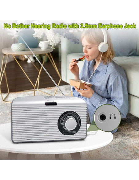 Radio Portátil DreamSky AM FM Bluetooth con Temporizador Radio Portátil DreamSky AM FM Bluetooth con Temporizador