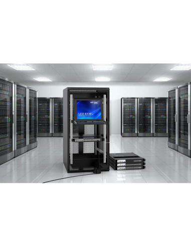 Consola KVM Rack 1U MT-VIKI 8 Puertos VGA 17" LCD