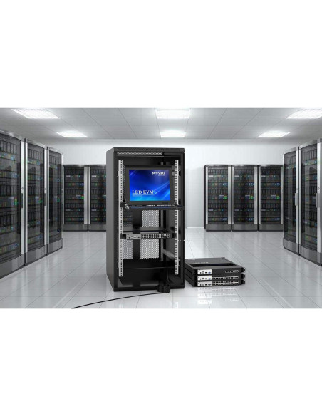 Consola KVM Rack 1U MT-VIKI 8 Puertos VGA 17" LCD