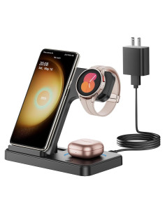 Cargador Inalambrico 3 en 1 GEEKERA para Samsung Galaxy