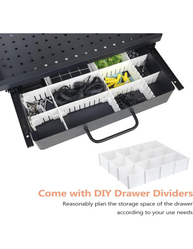 Carro Organizador de Herramientas Luffioner con Carga 8 Salidas