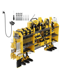 Organizador de Herramientas Kweetle Montado en Pared 3 Estantes