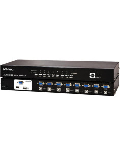 Conmutador KVM Automático 8 Puertos USB 2.0 MT-2108UL VGA 2