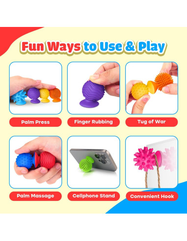 Juguetes Sensoriales Antiestrés 8PCS - Small Fish - Para Niños y Adultos