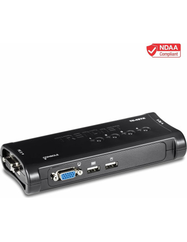 Interruptor KVM USB 4 Puertos TRENDnet TK-407K VGA 2048x1536