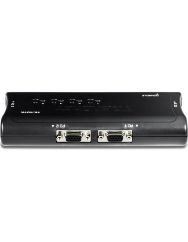 Interruptor KVM USB 4 Puertos TRENDnet TK-407K VGA 2048x1536