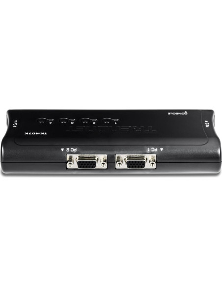 Interruptor KVM USB 4 Puertos TRENDnet TK-407K VGA 2048x1536