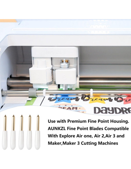 20 Cuchillas de Punta Fina Premium AUNKZL para Corte Preciso