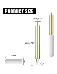 Juego de 20 Cuchillas de Punta Fina GAQWOK para Cricut 2