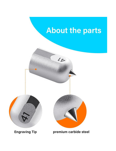 Punta de Grabado Giftgorde para Máquinas Maker - Acero Carburo