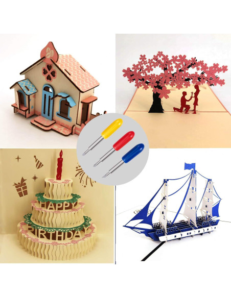 30 Cuchillas de Corte STREWEEK para Cricut Explore Air 2/3/Maker