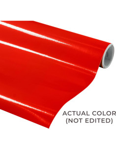 Vinilo Adhesivo Permanente VViViD DECO65 Rojo Brillante 6.1m x 30cm 2