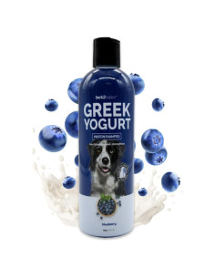 Champú para Mascotas Bark2Basics Yogur Griego Arándano 453g