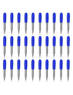 30 Cuchillas de Corte Profundo AUNKZL 60 Grados para Cricut