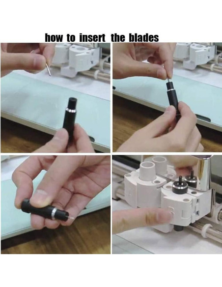 30 Cuchillas de Corte Profundo AUNKZL 60 Grados para Cricut