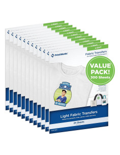 Papel de Transferencia de Calor PrintWorks 300 Hojas 21.6x27.9cm