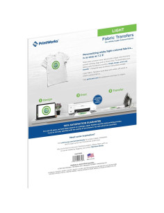 Papel de Transferencia de Calor PrintWorks 300 Hojas 21.6x27.9cm 2