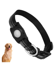 Collar para Perros AIRTAG LIOPARD Impermeable IP68 Negro S