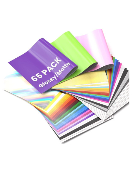 Hojas de Vinilo Adhesivo Amavinyl 65 Colores 30.48x30.48cm