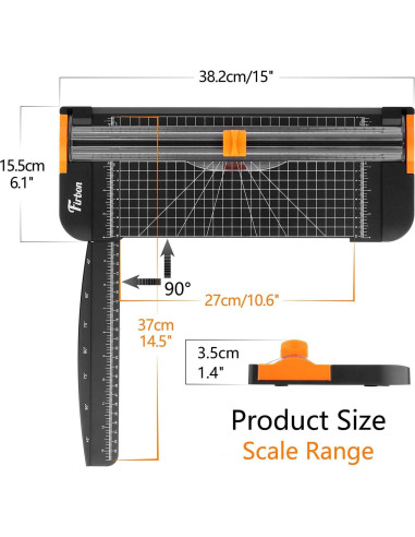 Cortadora de Papel Firbon A4 38x14.5 cm con Seguridad Automática