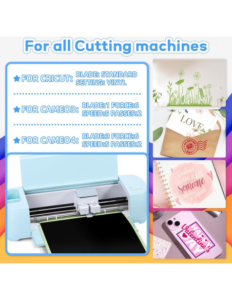 Hojas de Vinilo Adhesivo Amavinyl 65 Colores 30.48x30.48cm