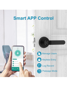 Cerradura Biometrica Foxgard FDA01 con Control APP y Huella Digital 2