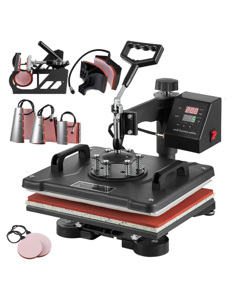 Máquina de Prensa de Calor 8 en 1 Topdeep 30x38 cm