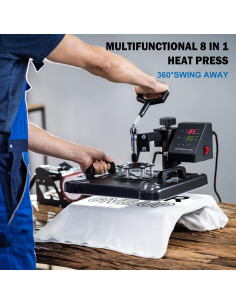 Máquina de Prensa de Calor 8 en 1 Topdeep 30x38 cm 2