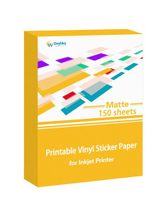 Papel de Etiquetas Mate Gwybkq 150 Hojas 21.6x27.9 cm