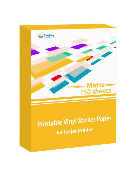 Papel de Etiquetas Mate Gwybkq 150 Hojas 21.6x27.9 cm