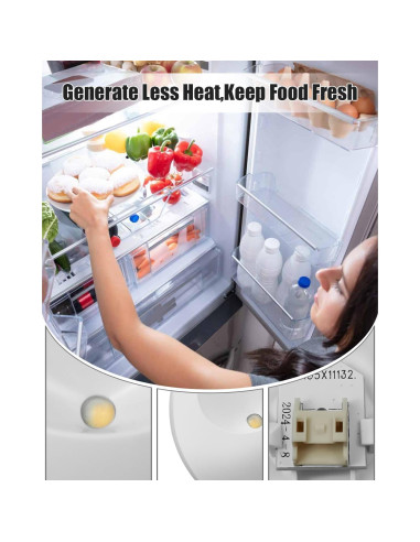 Luz LED para Refrigerador GE - 2 Pcs, Reemplazo WR55X11132