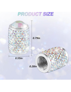 Tapas de Válvula de Neumático alpmosn - 4 Piezas Brillantes 2