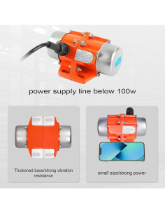 Motor Vibrador de Concreto 30W Putec Monofásico 110V 3600rpm 2