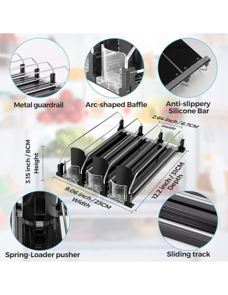 Dispensador de Latas Automático BingoHive Negro 12 Latas