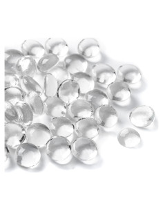 50 Gemas de Vidrio Transparentes Meschett 1.3-1.8cm Decoración