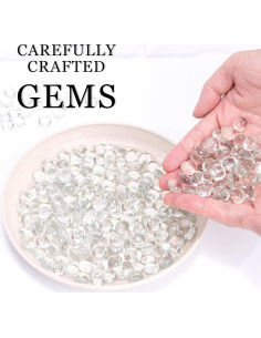 50 Gemas de Vidrio Transparentes Meschett 1.3-1.8cm Decoración 2