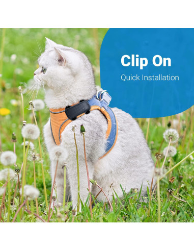 Accesorio de Arnés Tractive GPS Cat 4 para Gatos XL - Negro