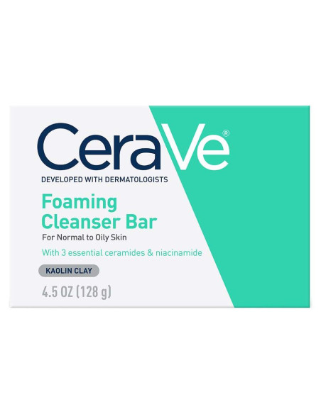 Barra Limpiadora Espumosa CeraVe 127g para Piel Grasa