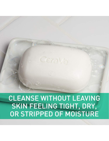 Barra Limpiadora Espumosa CeraVe 127g para Piel Grasa