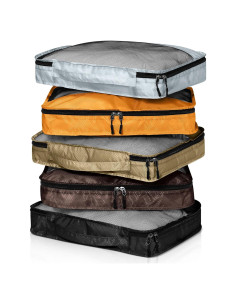 5 Cubos de Empaque Bulyoou para Maleta L Albaricoque 44x33x8cm