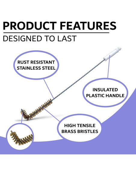 Cepillo de limpieza para freidoras FryOilSaver B53C - Alta temperatura