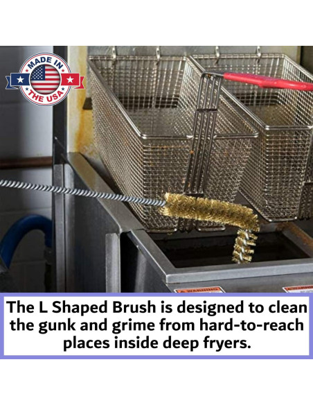 Cepillo de limpieza para freidoras FryOilSaver B53C - Alta temperatura