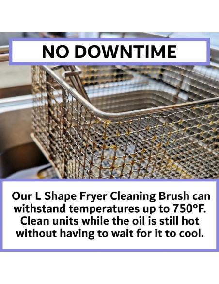 Cepillo de limpieza para freidoras FryOilSaver B53C - Alta temperatura